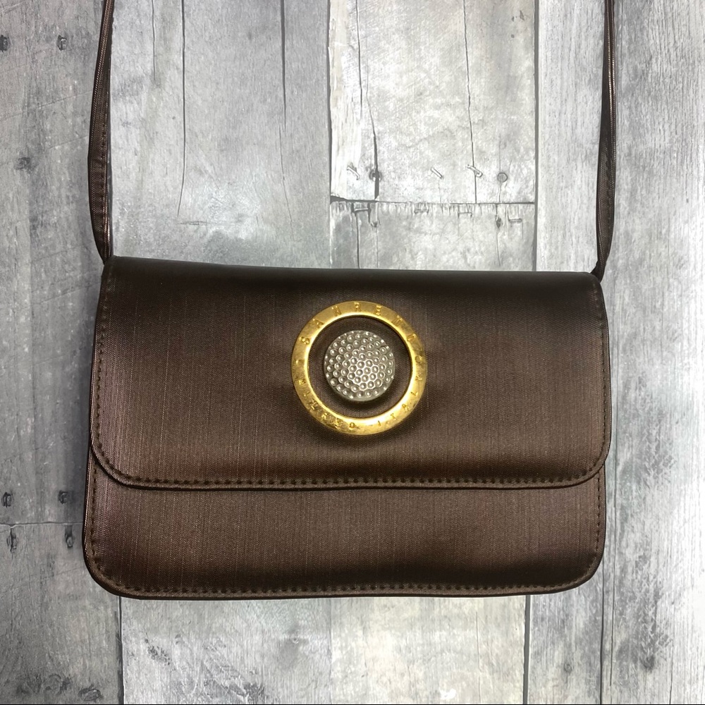 SANREMO Italy Vintage Satin Crossbody Bag Milano Italy